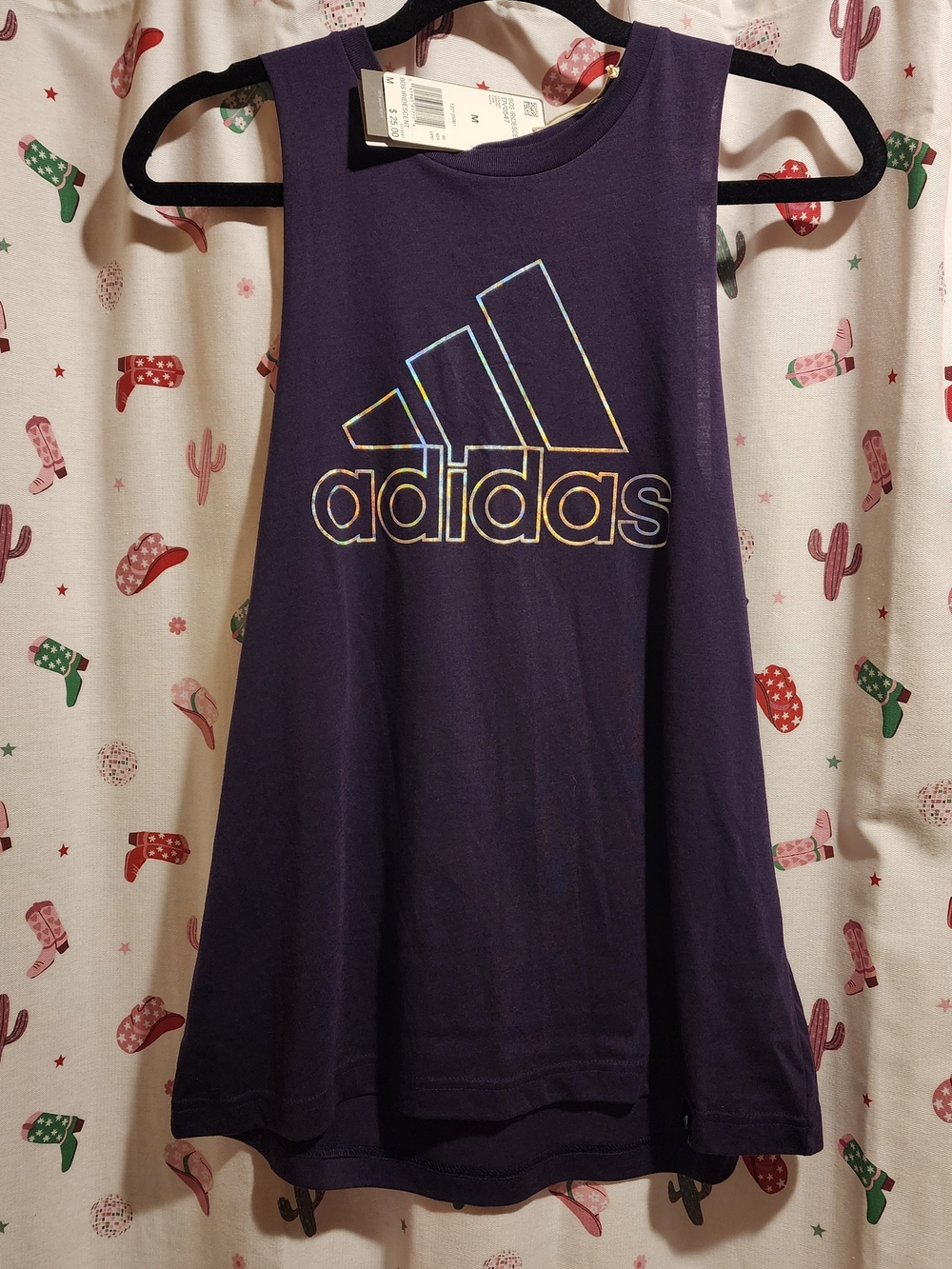 Sz Med Adidas Womens Purple Tank Top